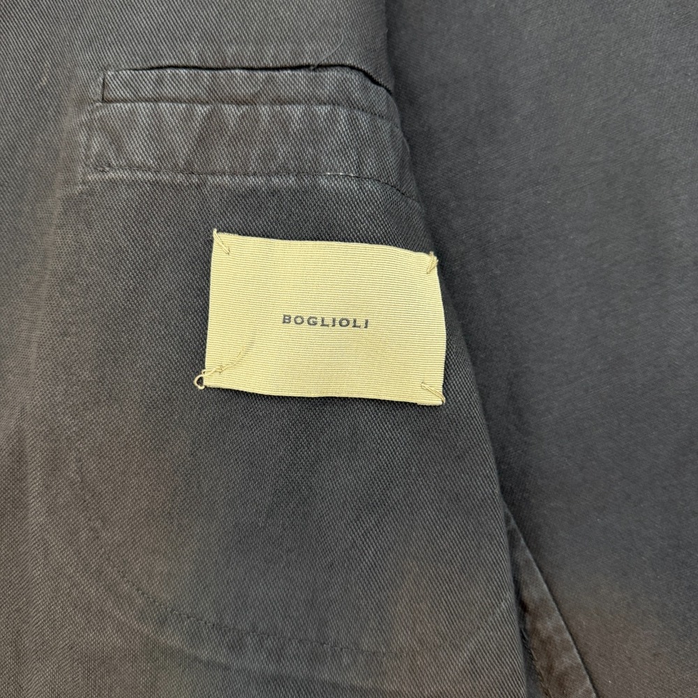 Boglioli Coat Blazer Jacket Cotton Navy Blue size EU 52 Model R3302G - Picture 8 of 16